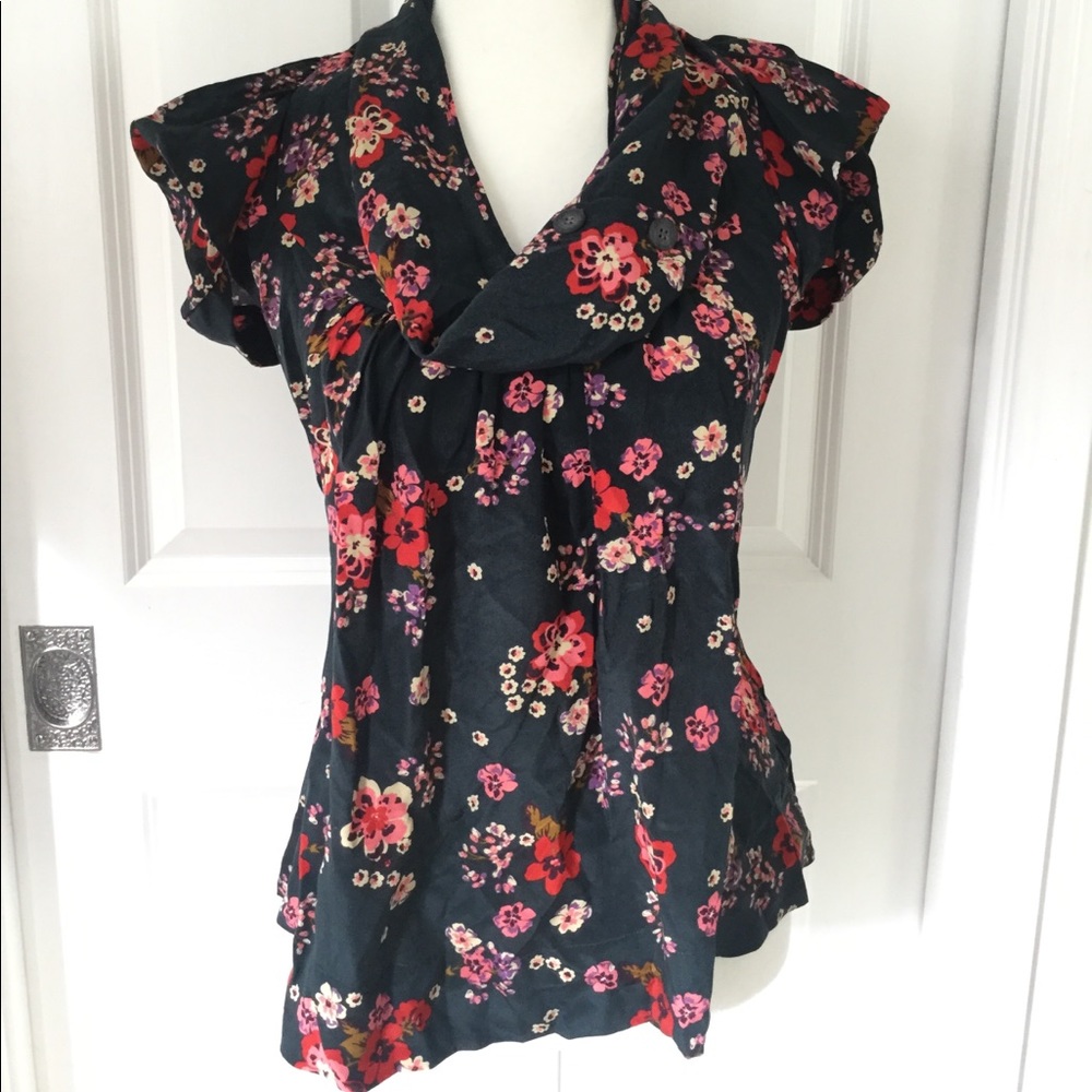 Anthropologie Odille Silk Blouse